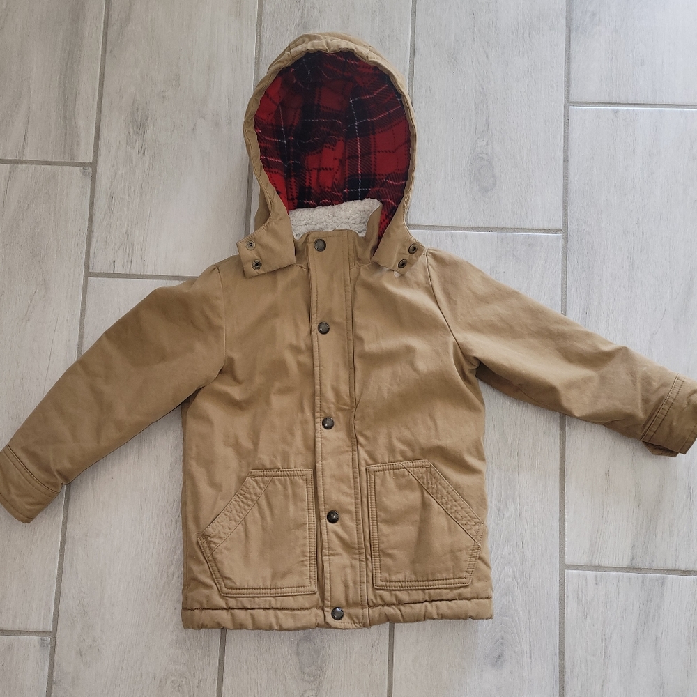 Gap boys fleece lined cold weather jacket